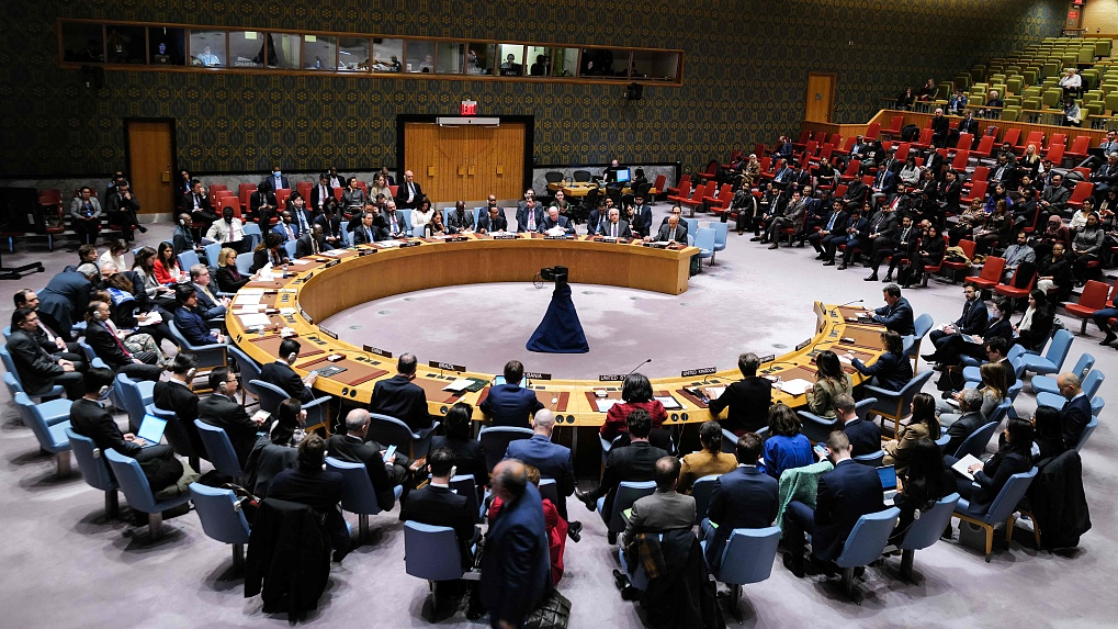 The UN Security Council meets about the situation in the Middle East, including the Palestinian question, at UN headquarters in New York, U.S., December 22, 2023. /CFP