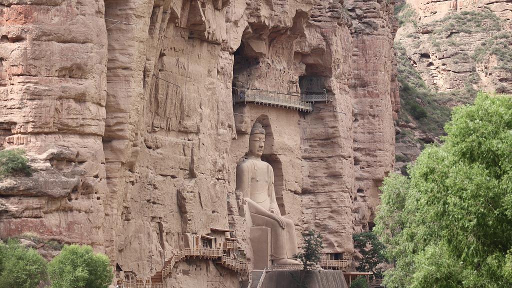 The Bingling Temple Grottoes in Gansu Province temporarily closes from December 19 due to the earthquake. /CFP