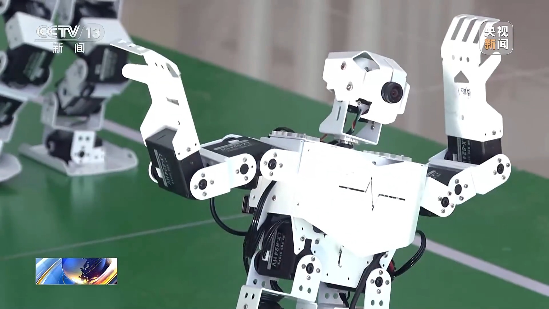 A China-developed humanoid robot. /CMG