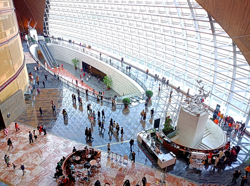 Visitors take part in an event to celebrate the 16th founding anniversary of the National Centre for the Performing Arts in Beijing, December 22, 2023. /CFP