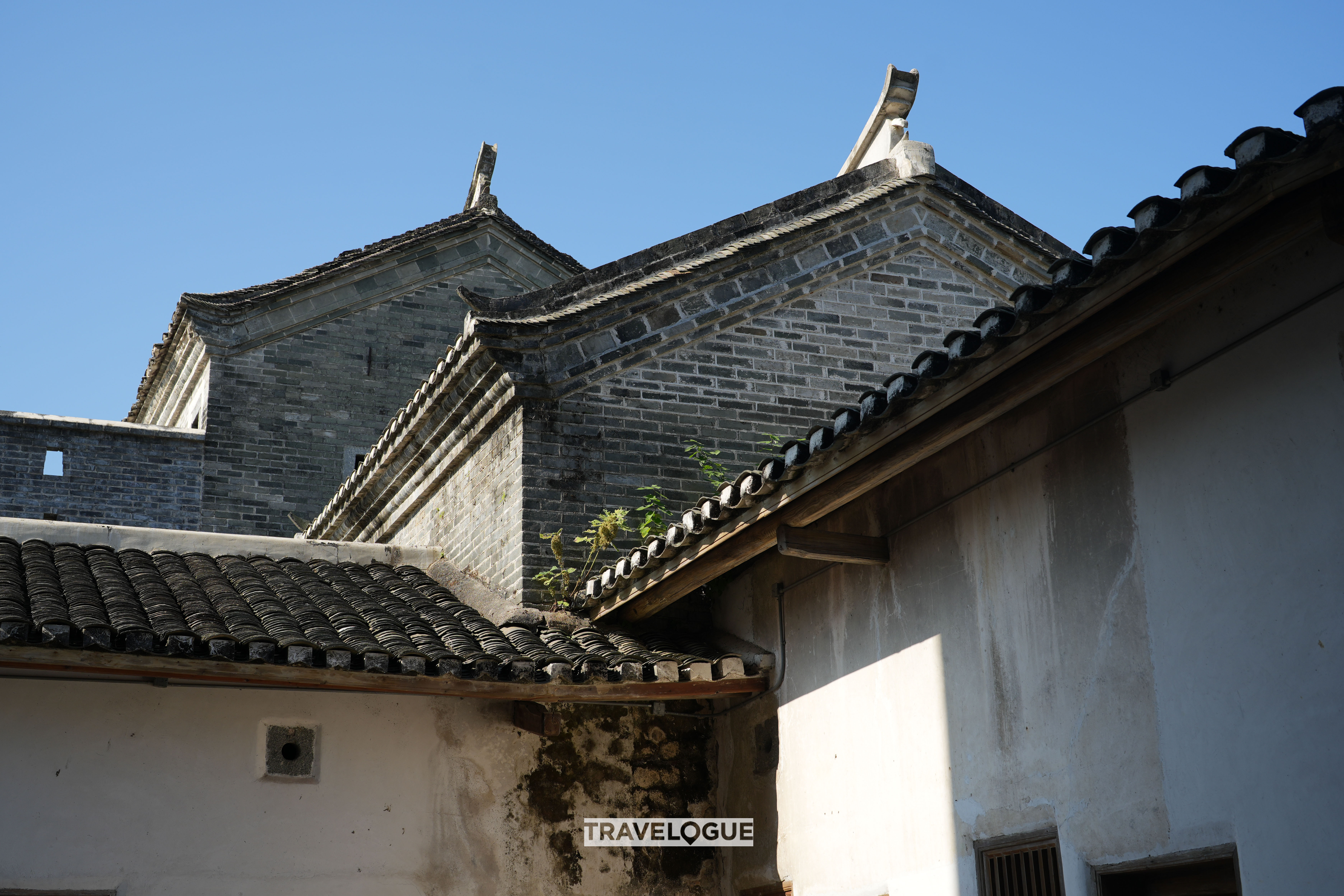 An undated photo shows typical Hakka architecture in Shaoguan, south China's Guangdong Province. /CGTN