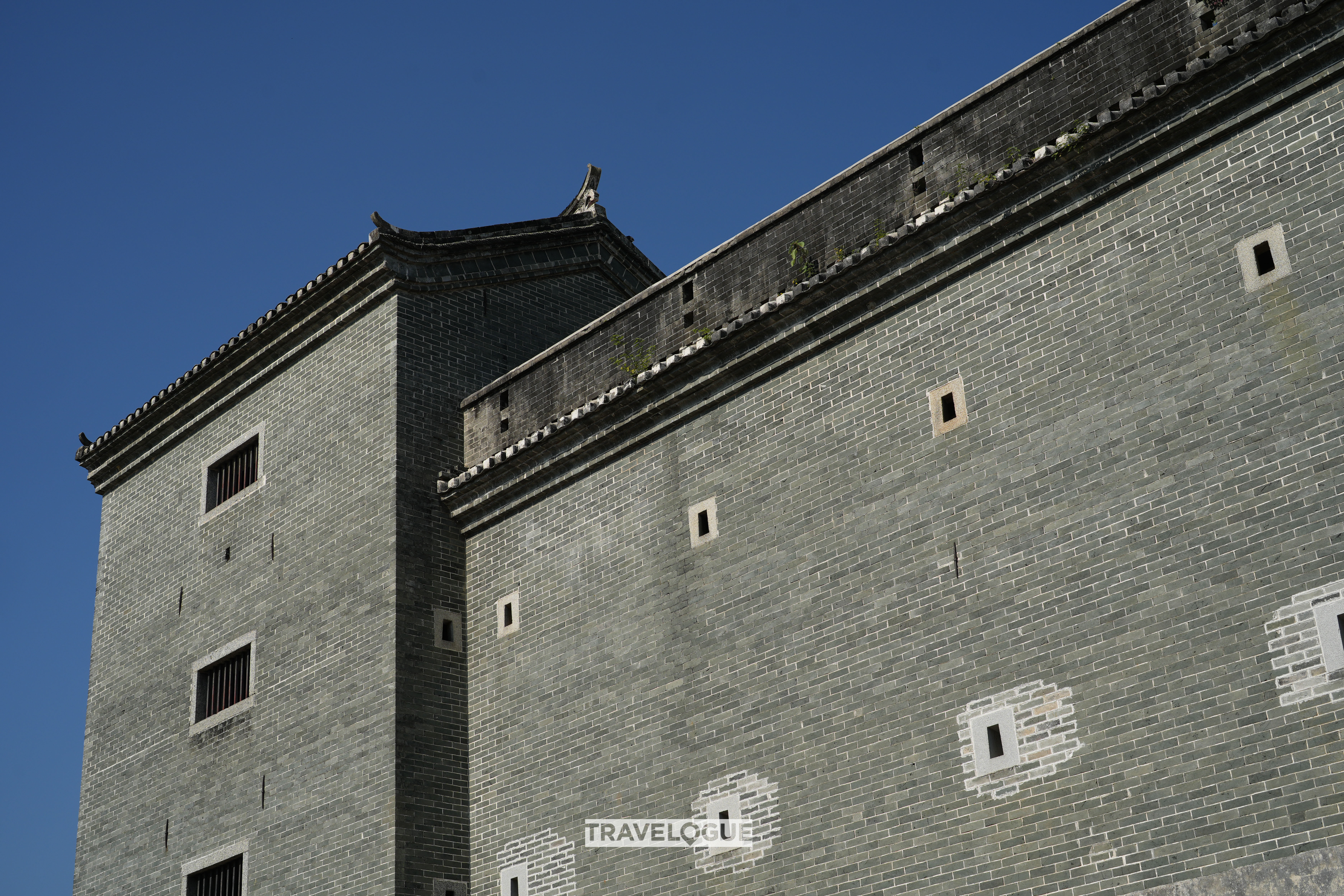 An undated photo shows typical Hakka architecture in Shaoguan, south China's Guangdong Province. /CGTN