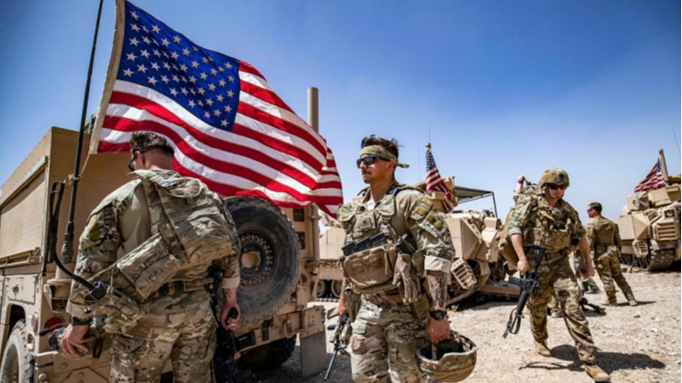 U.S. soldiers patrol the countryside of Rumaylan, in Hasakeh Province, Syria, June 7, 2023. /CFP