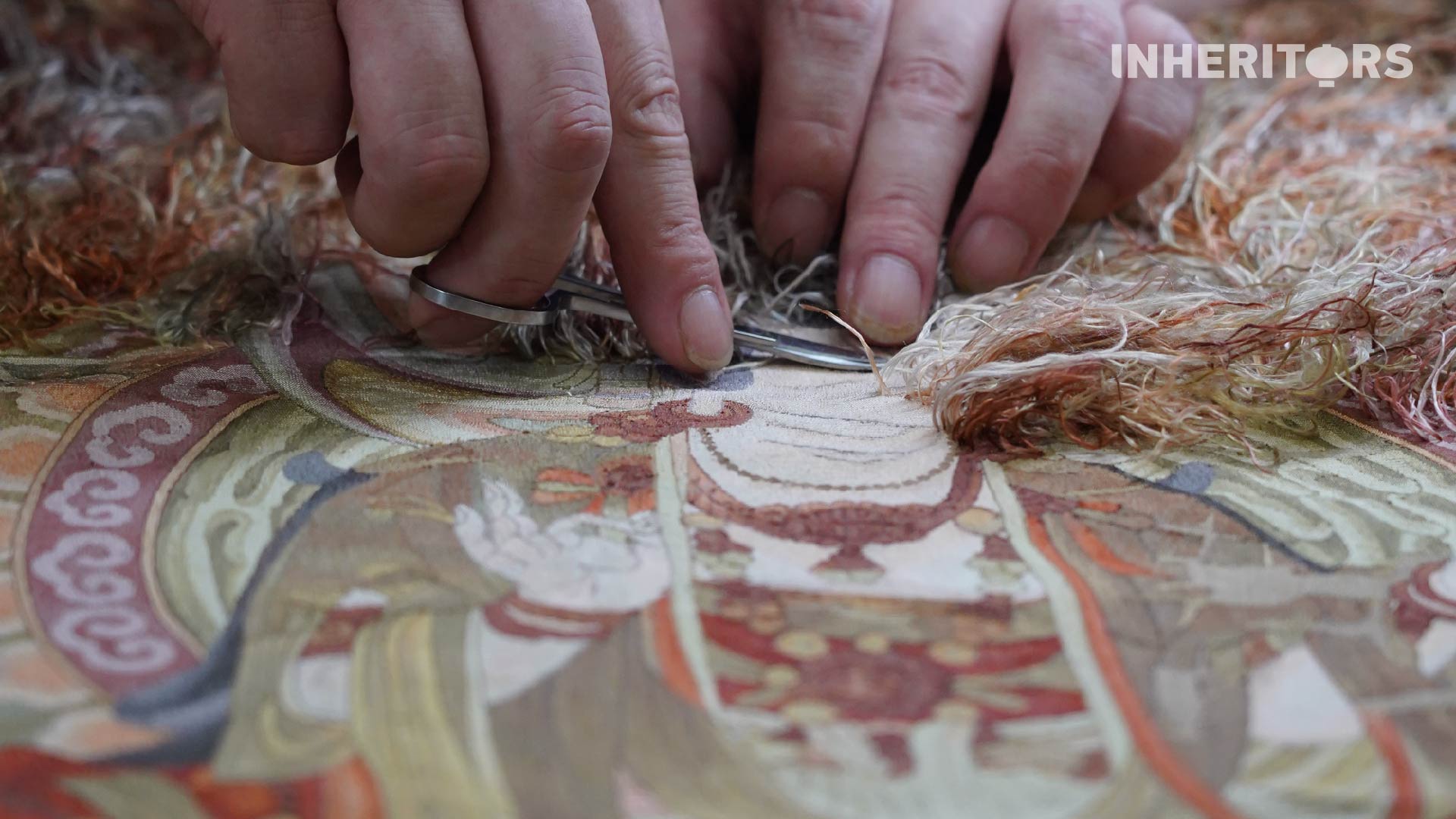 A view of Kesi silk tapestry work in Suzhou, Jiangsu Province. /CGTN