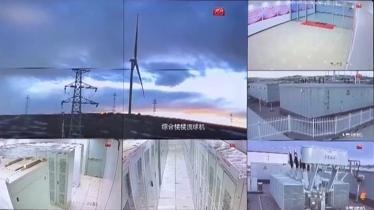 Monitors show farm operations in Nagqu Town, Seni District of Nagqu City, Xizang Autonomous Region, China, January 1, 2024. /CMG