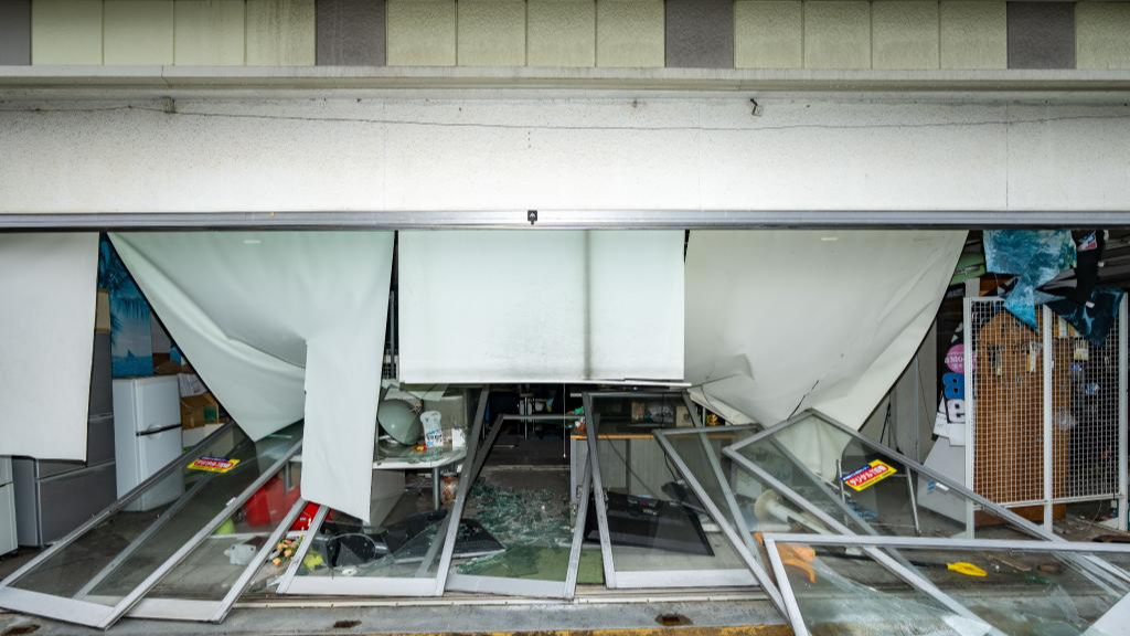 A house damaged during the earthquake in Nanao, Ishikawa Prefecture, Japan, January 3, 2024. /Xinhua