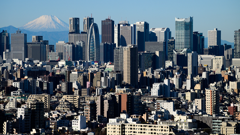 Mount Fuji and the Shinjuku skyline seen from an observation deck in Tokyo, Japan, December 26, 2023. /CFP