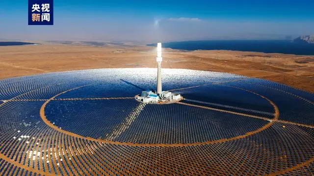 A photovoltaic power station in northwest China's Qinghai Province. /CMG