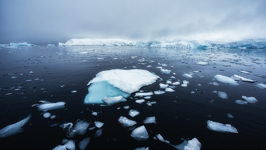 Melting ice in Southern Ocean. /CFP