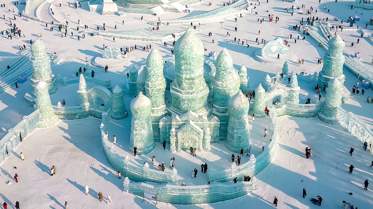 Live: Harbin International Ice and Snow Festival opens in NE China