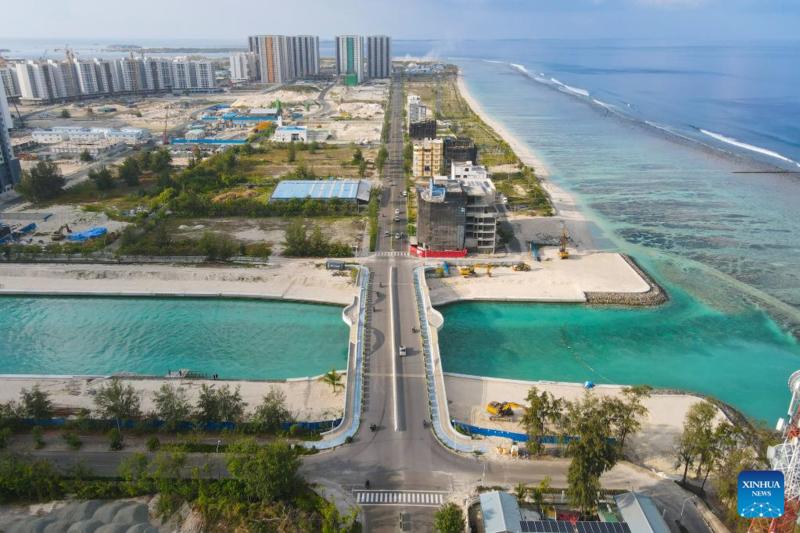 A bridge built by the China State Construction Engineering Corporation (CSCEC) in Hulhumale, Maldives, March 30, 2022. /CFP 