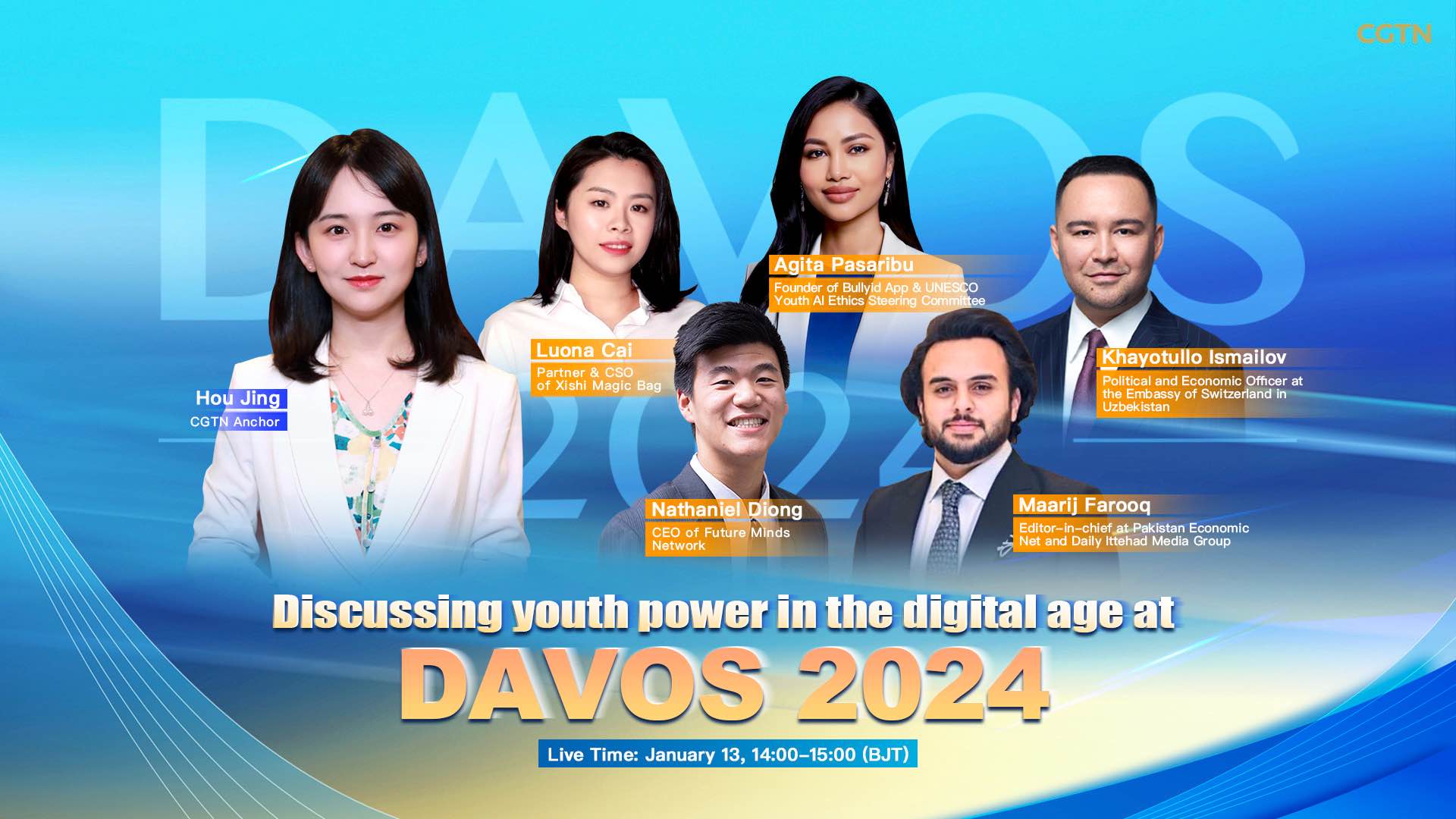 Live: Discussing youth power at Davos 2024