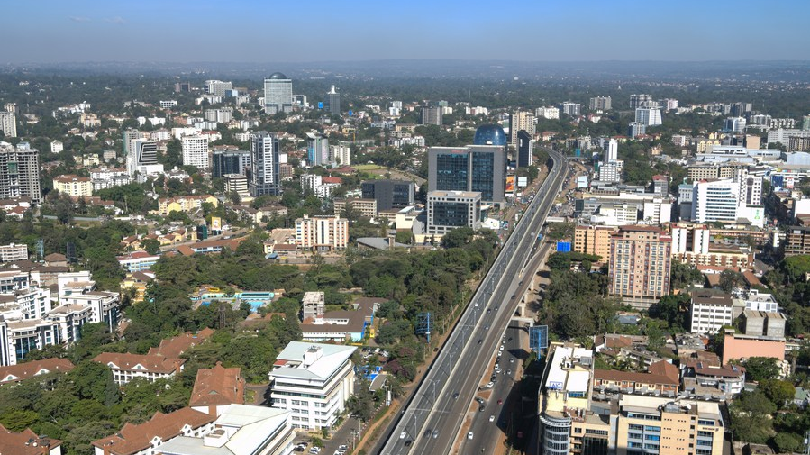 Vehicles run on the Nairobi Expressway in Nairobi, Kenya, February 6, 2023. /Xinhua