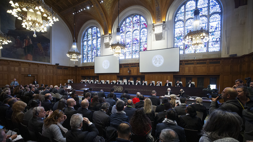 General view of hearings at the International Court of Justice as South Africa has requested the court to indicate measures concerning alleged violations of human rights by Israel in Gaza in The Hague, Netherlands, January 11, 2024. /CFP