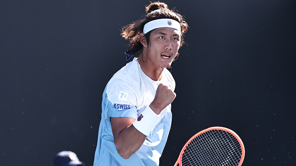 China's Zhang Zhizhen secures career-first win at the Australian Open