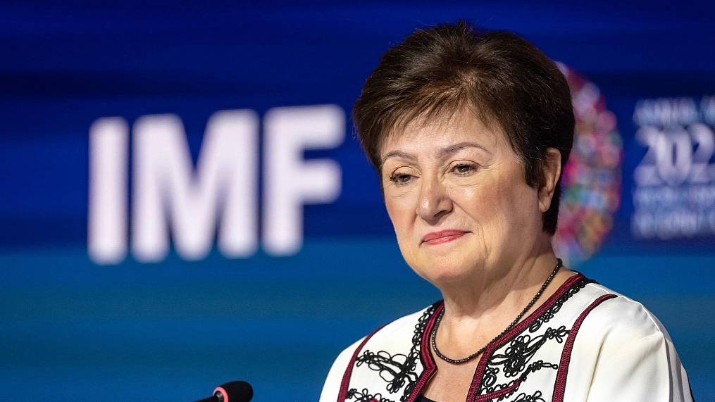 Managing director of the International Monetary Fund Kristalina Georgieva attends the annual meetings of the International Monetary Fund and the World Bank Group, in Marrakesh, October 12, 2023. /CFP