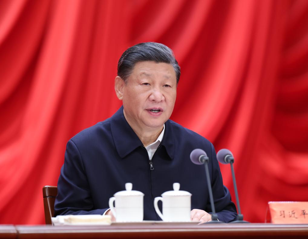 General Secretary of the Communist Party of China (CPC) Central Committee Xi Jinping, also Chinese president and chairman of the Central Military Commission, addresses the opening of a study session on boosting the high-quality development of the financial sector, attended by principal officials at the provincial and ministerial levels, at the Party School of the CPC Central Committee (National Academy of Governance) in Beijing, capital of China, January 16, 2024. /Xinhua