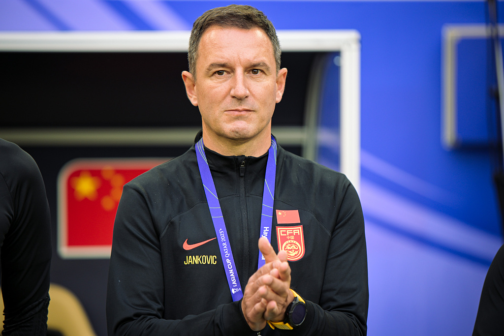 China head coach Aleksandar Jankovic during their Asian Cup clash with Lebanon at Al Thumama Stadium in Doha, Qatar, January 17, 2024. /CFP