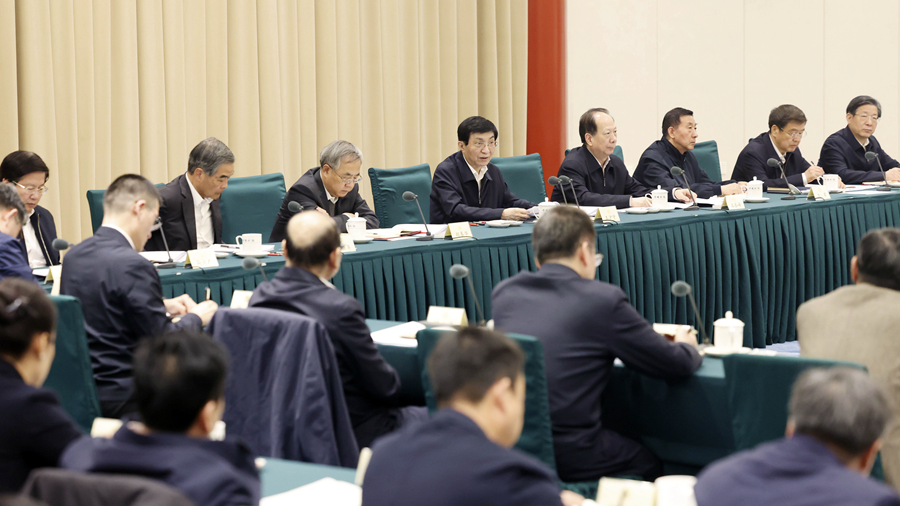 The National Committee of the Chinese People's Political Consultative Conference holds a symposium on analyzing China's economic situation in 2023 in Beijing, China, January 19, 2024. /Xinhua