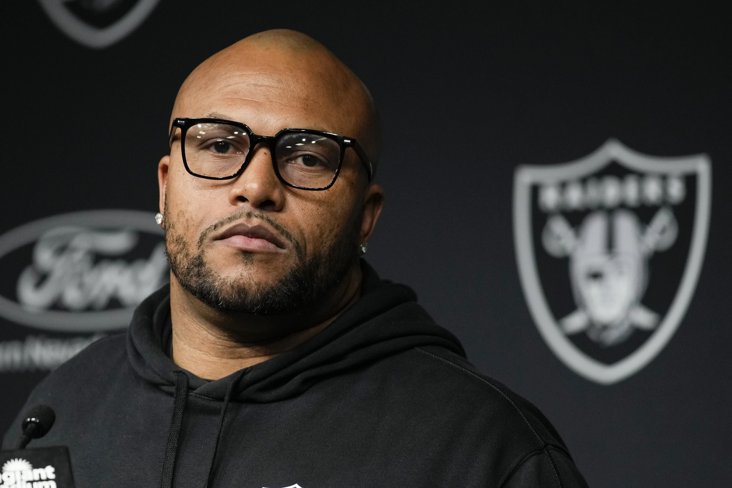 Antonio Pierce is appointed as the new head coach of the Las Vegas Raiders, January 19, 2024. /AP