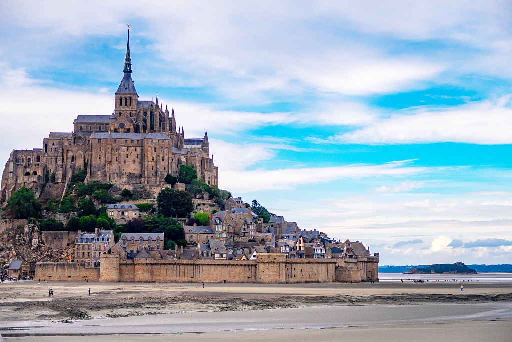 Mont-Saint-Michel abbey is seen in this photo taken in France on September 18, 2021. /CFP