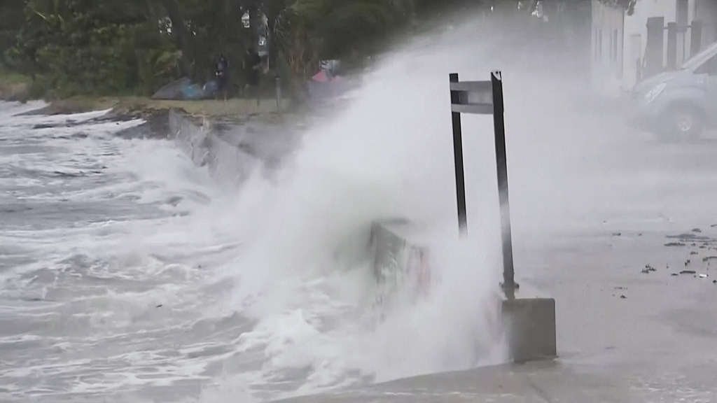 Waves hit a coastline in Bowen, Australia, January 25, 2024. /CFP