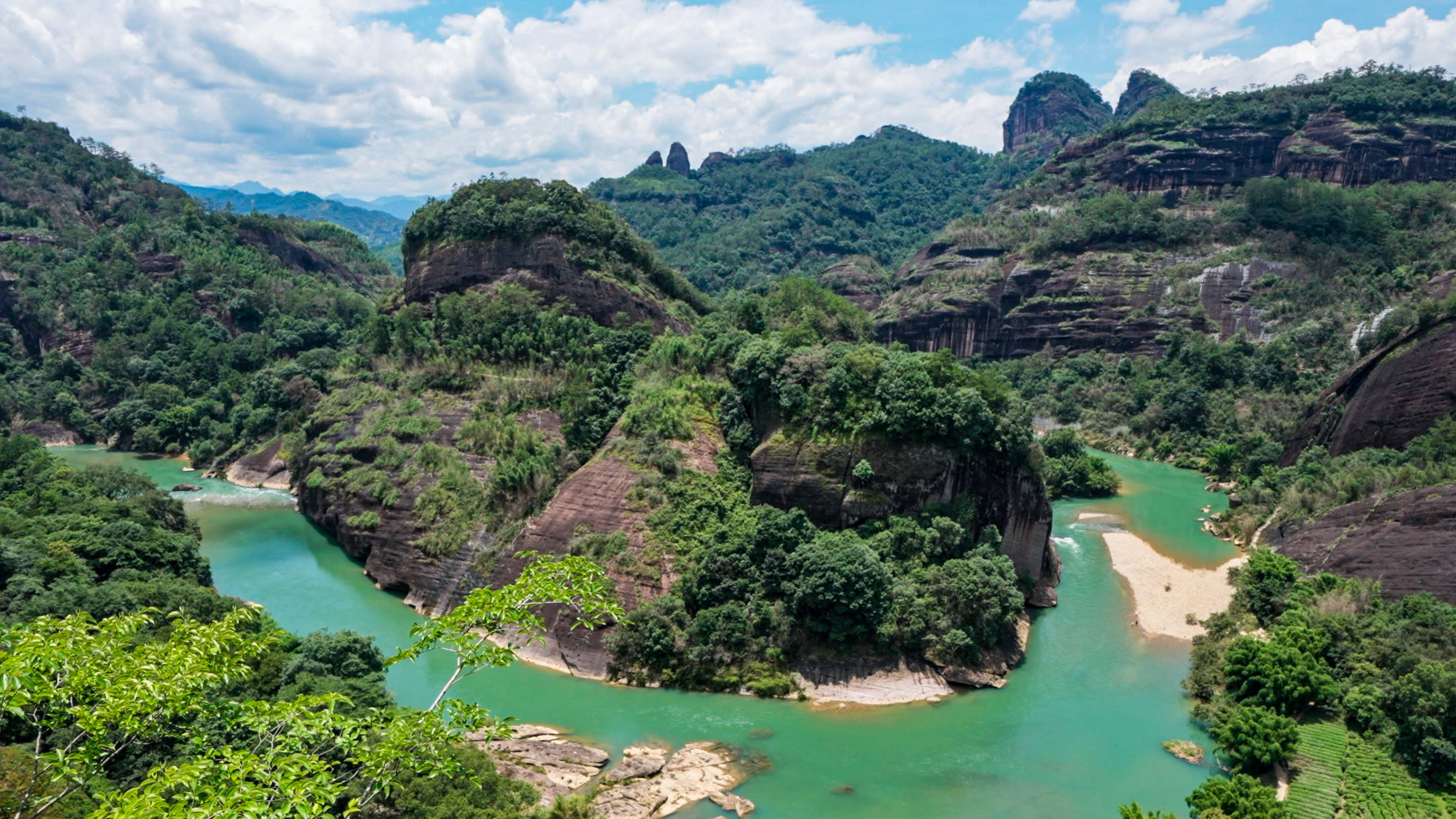 Landscapes of Wuyi Mountain in Fujian