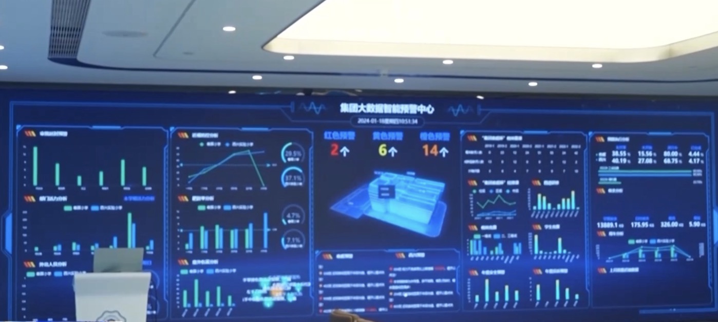 A view of the big data smart warning center applied by Hangzhou Chunhui Primary School in Hangzhou, east China's Zhejiang Province. /CMG