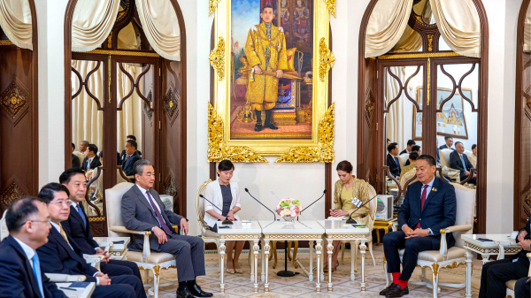 Chinese Foreign Minister Wang Yi holds talks with Thai Prime Minister Srettha Thavisin in Bangkok, Thailand, January 29, 2024. /Chinese Foreign Ministry
