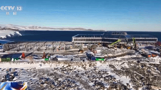 China's new Antarctic research station under construction along the coastal areas of the Ross Sea. /China Media Group