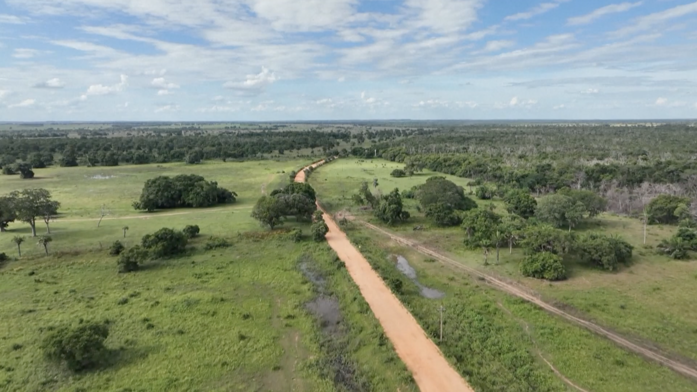 An aerial image of the Pantanal Wetland, Brazil, January 26, 2024. /China Media Group
