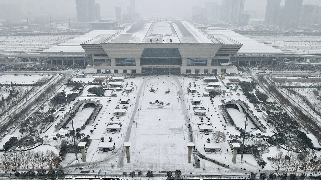 Zhengzhou East Railway Station, Henan Province, February 2, 2024. /CFP