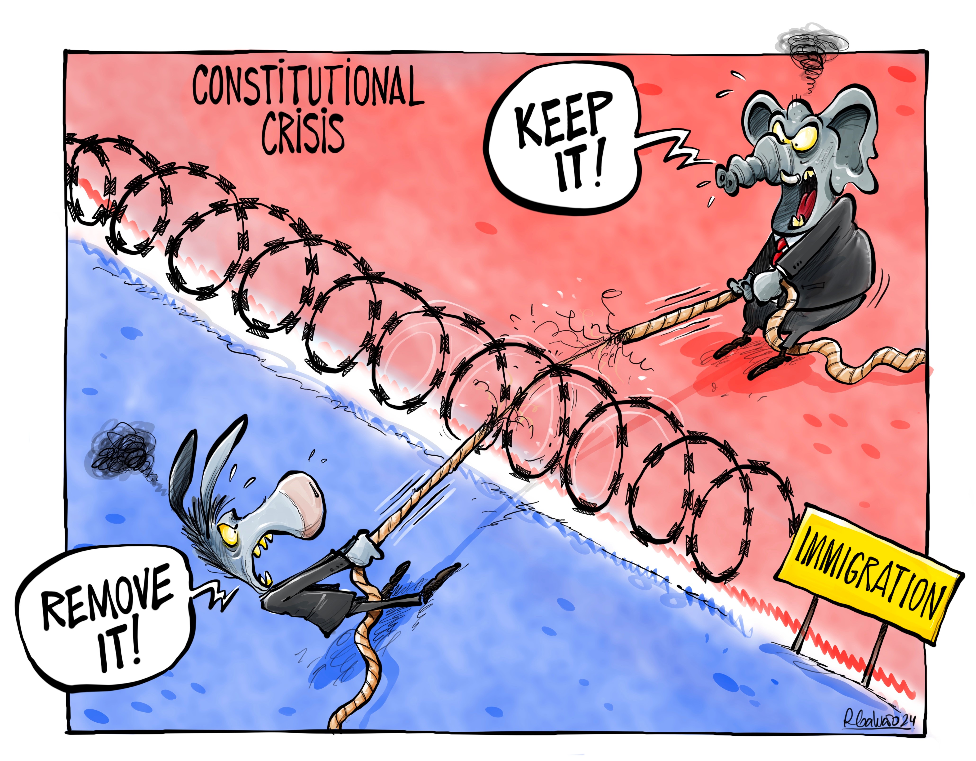 Immigration: An everlasting tug of war between red and blue
