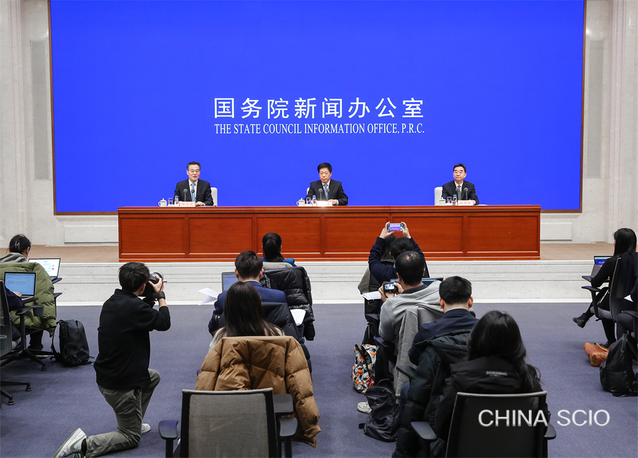 The Chinese State Council Information Office holds a press conference on advancing rural revitalization across the board by drawing on the experience of the Green Rural Revival Program in Beijing, February 4, 2024. /Chinese State Council Information Office.