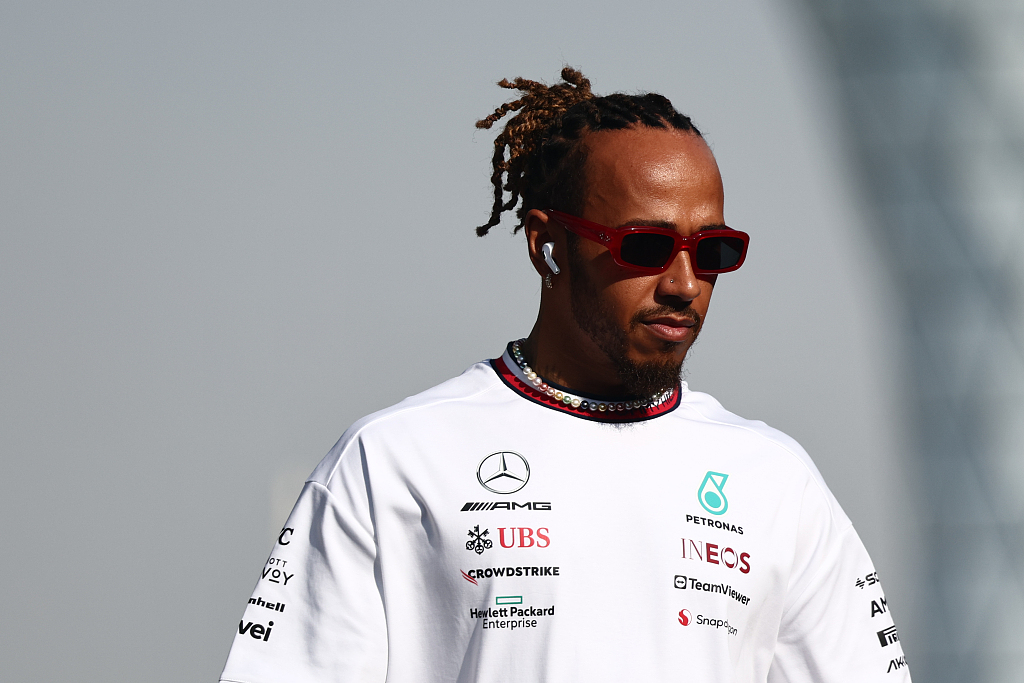 Lewis Hamilton of Mercedes prior to the F1 Grand Prix in Abu Dhabi, United Arab Emirates, November 26, 2023. /CFP