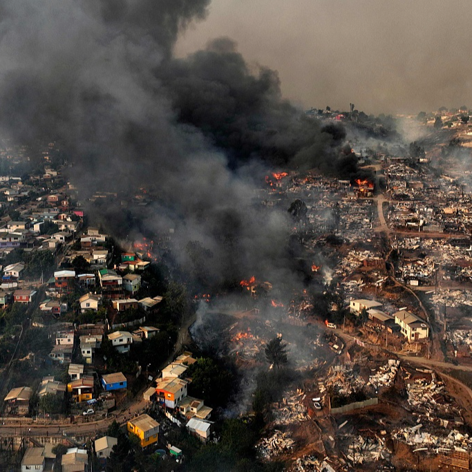 Forest fires rage on in central Chile, killing at least 112 people - CGTN