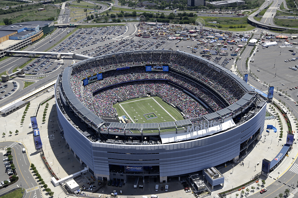 An aerial view of the MetLife Stadium in East Rutherford, New Jersey, U.S. /CFP