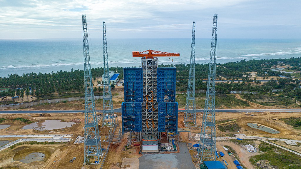 The No. 1 launch pad at China's first commercial launch site in Wenchang City, south China's Hainan Province, December 29, 2023. /CFP