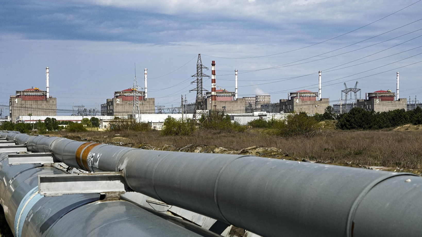 A view of the Zaporizhzhia Nuclear Power Station, in Enerhodar, Zaporizhzhia region, in territory under military control, southeastern Ukraine, on May 1, 2022./CFP