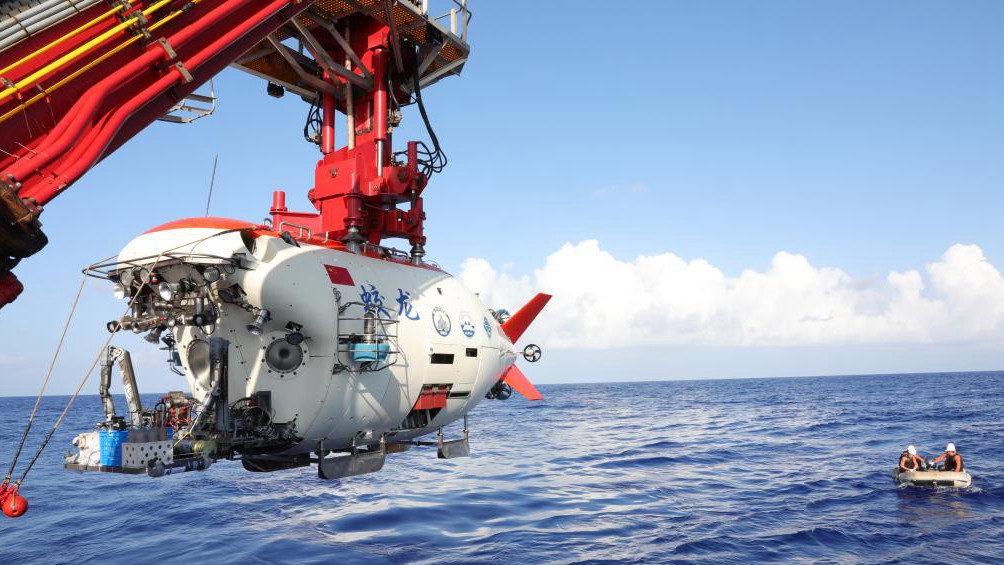 China's Jiaolong submersible during the 83rd ocean expedition. /COMRA