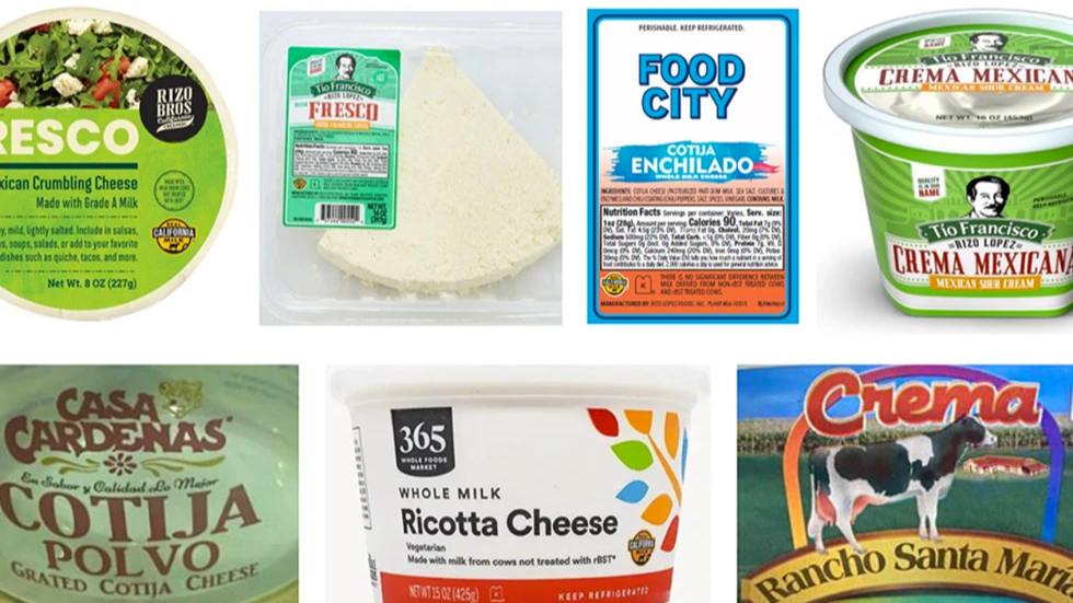 Images of the recalled products listed on the U.S. Food and Drug Administration. /AP