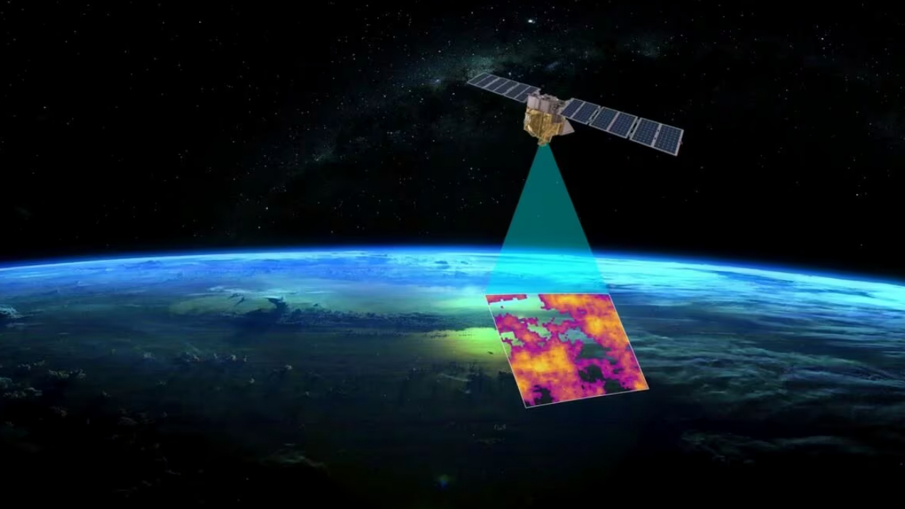 A rendering of a satellite that will be used to track methane emissions. /Reuters