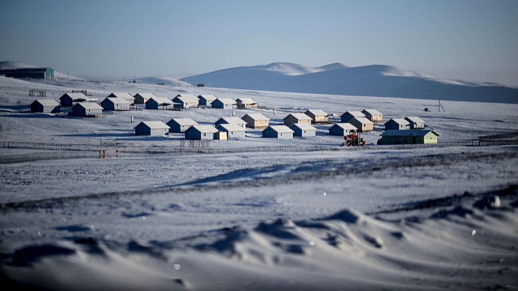 Mongolia after a snowstorm on February 8, 2024. /CFP