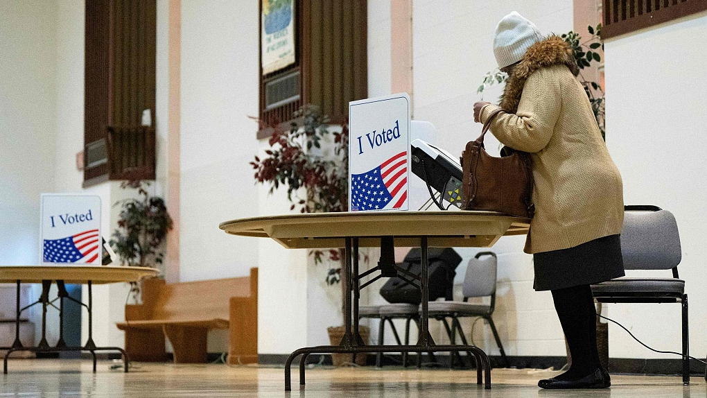 A person votes at a polling location in February 3, 2024, in West Columbia, South Carolina, U.S. /CFP