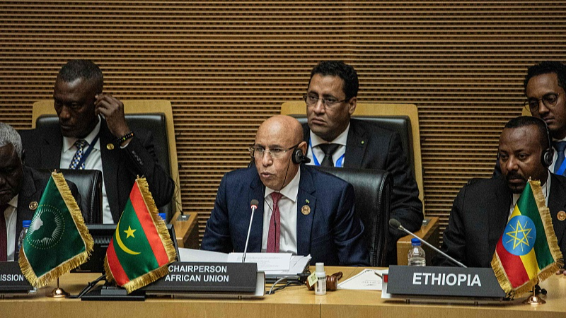 The opening ceremony of the 37th Ordinary Session of the Assembly of the African Union (AU) at the AU headquarters in Addis Ababa, Ethiopia, February 17, 2024. /CFP