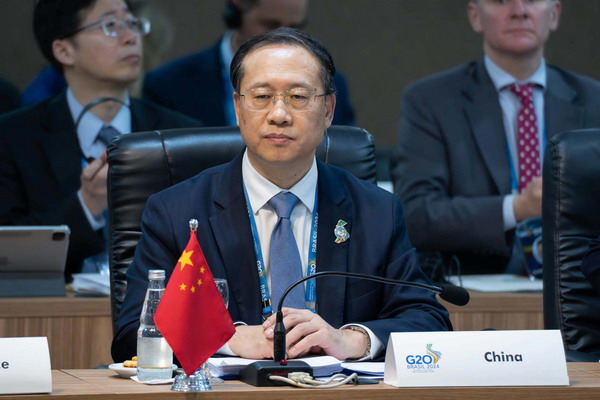 Chinese Vice Foreign Minister Ma Zhaoxu attends G20 Foreign Ministers' Meeting, which was held in Rio de Janeiro, Brazil on February 21 and 22. /Chinese Foreign Ministry
