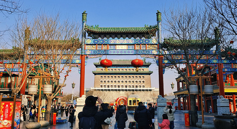 Dashilar business district, Beijing, capital of China, February 5, 2024. /CFP