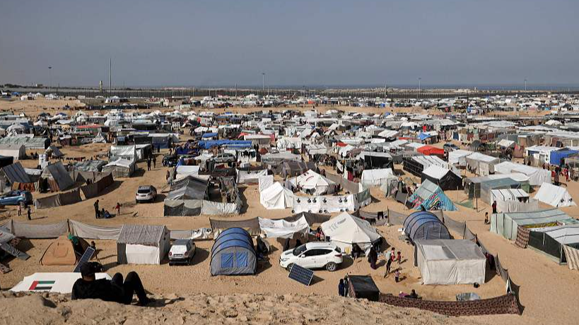 A view of a camp for internally displaced Palestinians in Rafah, in the southern Gaza Strip, February 28, 2024. /CFP