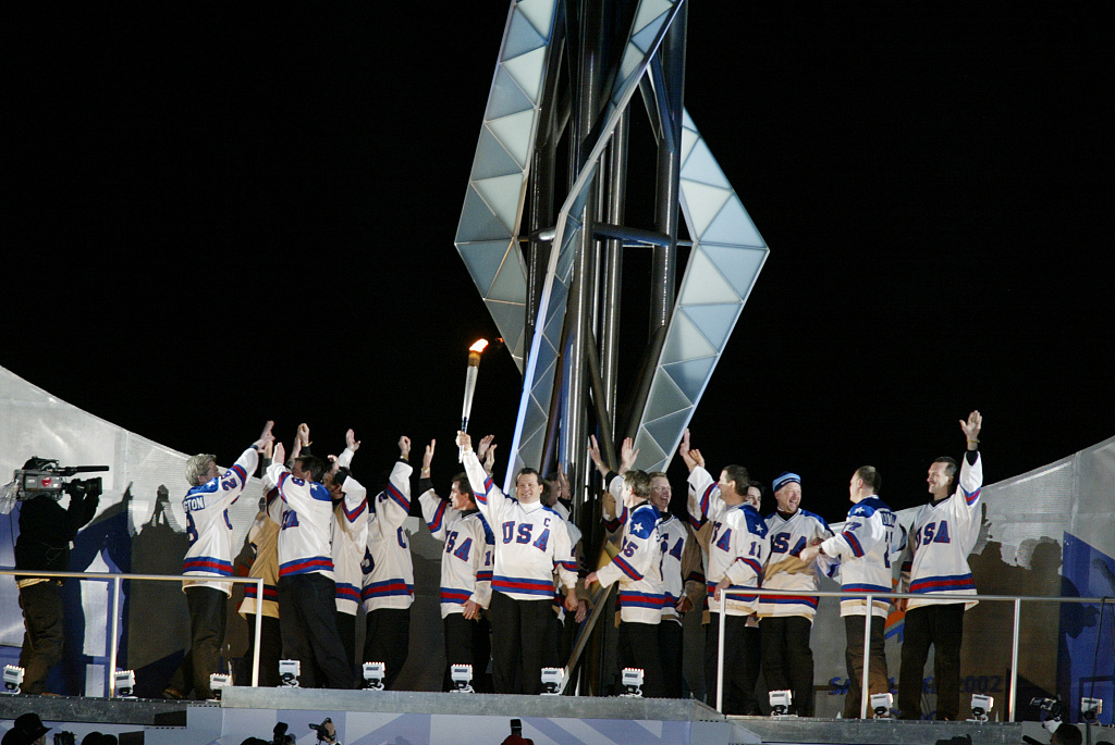 Opening ceremony of the Winter Olympic Games at the Rice-Eccles Olympic Stadium in Salt Lake City, Utah, February 8, 2002. /CFP