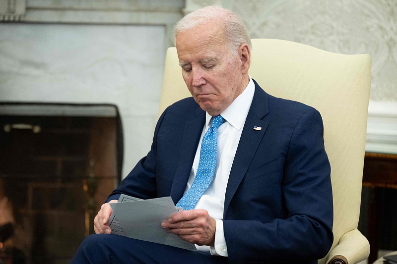 U.S. President Joe Biden during a meeting in the Oval Office of the White House in Washington, D.C., March 1, 2024. /CFP
